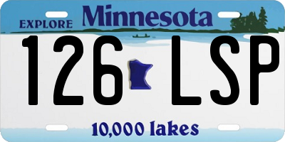 MN license plate 126LSP