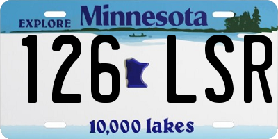 MN license plate 126LSR