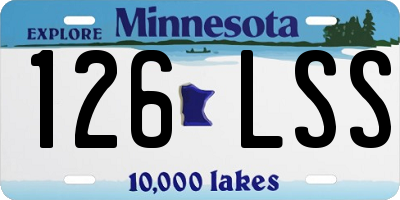 MN license plate 126LSS