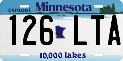 MN license plate 126LTA