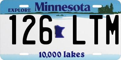 MN license plate 126LTM