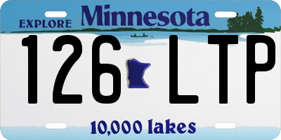 MN license plate 126LTP