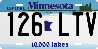 MN license plate 126LTV