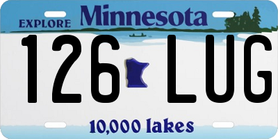MN license plate 126LUG