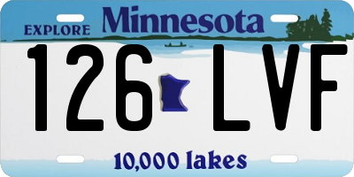 MN license plate 126LVF