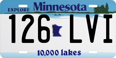 MN license plate 126LVI