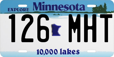 MN license plate 126MHT