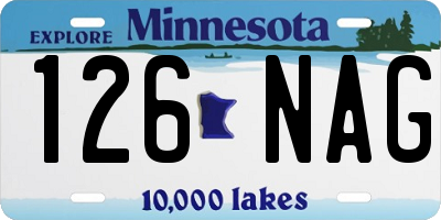 MN license plate 126NAG