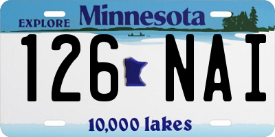 MN license plate 126NAI