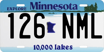 MN license plate 126NML