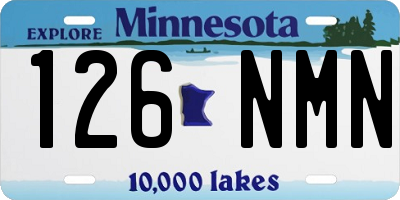 MN license plate 126NMN