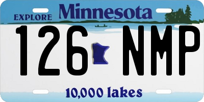 MN license plate 126NMP
