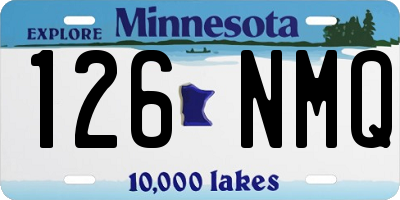 MN license plate 126NMQ