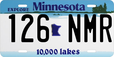 MN license plate 126NMR
