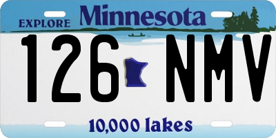 MN license plate 126NMV