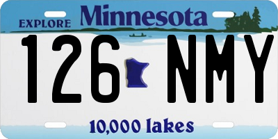 MN license plate 126NMY