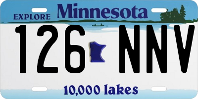MN license plate 126NNV