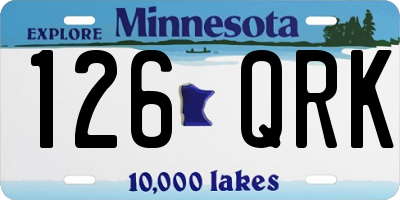 MN license plate 126QRK
