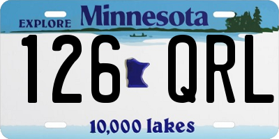 MN license plate 126QRL