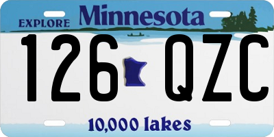MN license plate 126QZC
