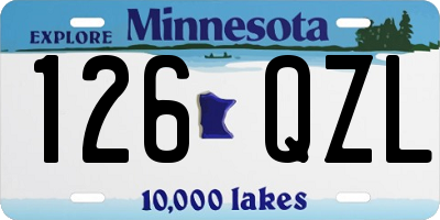 MN license plate 126QZL
