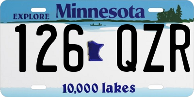 MN license plate 126QZR