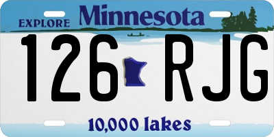 MN license plate 126RJG