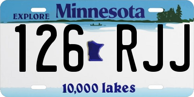 MN license plate 126RJJ