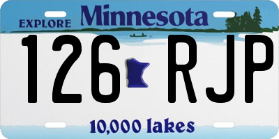 MN license plate 126RJP