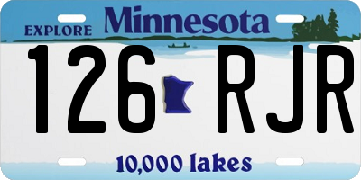 MN license plate 126RJR