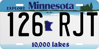 MN license plate 126RJT