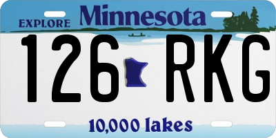 MN license plate 126RKG