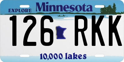MN license plate 126RKK