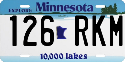 MN license plate 126RKM