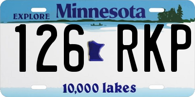 MN license plate 126RKP
