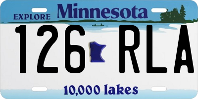 MN license plate 126RLA