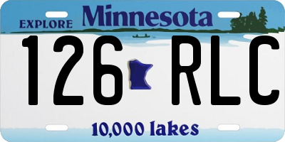 MN license plate 126RLC