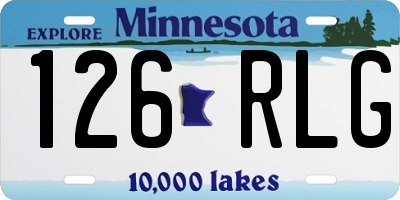 MN license plate 126RLG
