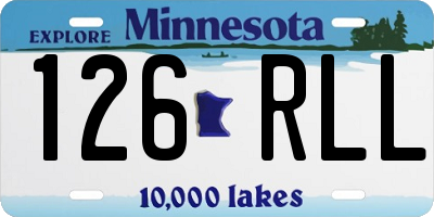 MN license plate 126RLL