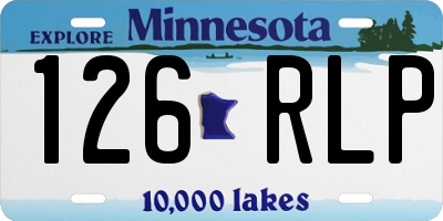 MN license plate 126RLP