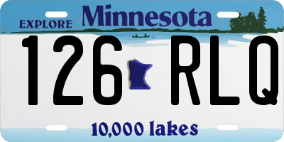 MN license plate 126RLQ