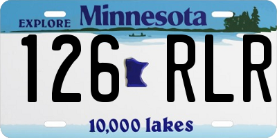 MN license plate 126RLR