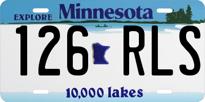 MN license plate 126RLS