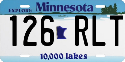 MN license plate 126RLT