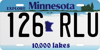 MN license plate 126RLU