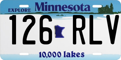 MN license plate 126RLV