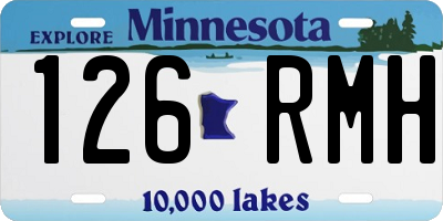 MN license plate 126RMH
