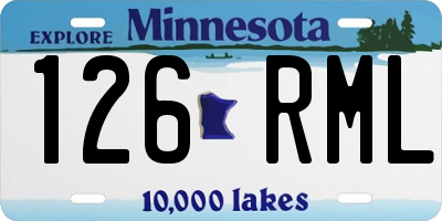 MN license plate 126RML