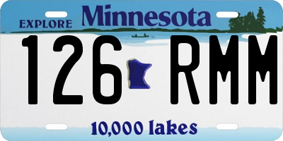 MN license plate 126RMM