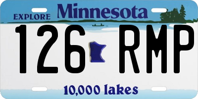 MN license plate 126RMP